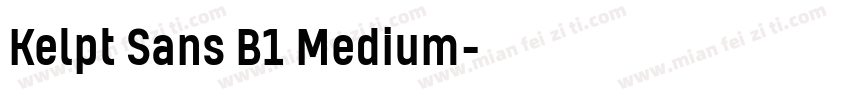 Kelpt Sans B1 Medium字体转换